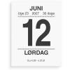 V&aelig;gkalender, Mayland Tear-off, 50x65mm &aring;r: 2027, sort,