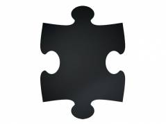 Puslespil-tavle Securit XXL sort 6stk/pak
