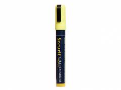 Chalkmarker Securit Original gul 2-6mm skr&aring; spids