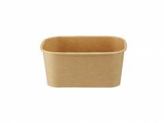 Papcontainer microovn 1000ml brun 172x120x76mm 50stk/pak Brun 1x1x1mm (50EA)