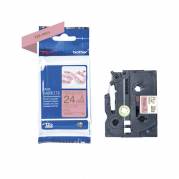 Labeltape, Brother, TZERE54, satin 24mmx4.00m guld/pink