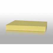 Folia Karton Play Cut, kanariegul Ubestr&oslash;get, 180g/m2 210mm x 297mm, A4, Smal bane pakke a 100 ark