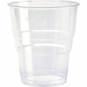Plastglas, Duni, Rund, 300 ml indvendig diameter 84.0 mm, PS transparent, pose a 50 stk F&oslash;devaregodk