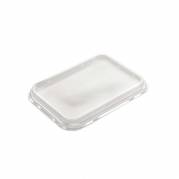 L&aring;g t/plastbakke, F&aelig;rch, M 5187 Rektangul&aelig;r,194x144x17mm PET, transparent, karton a 424 stk F&oslash;devare
