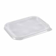 L&aring;g t/foliebakke, Plus Pack, Rektangul&aelig;r 155x115x9mm RPET, transparent, pakke a 100 stk F&oslash;devaregodk