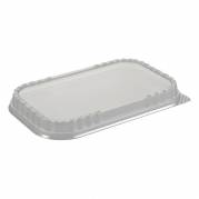 L&aring;g t/foliebakke, Plus Pack, Rektangul&aelig;r 271x168x27mm PET, transparent, pakke a 100 stk F&oslash;devaregodk