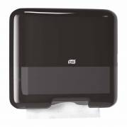 Papirh&aring;ndkl&aelig;de dispenser, Tork, H3 Mini - V-fold og C-fold, sort