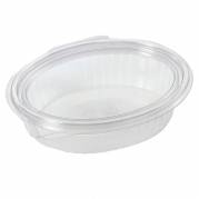 Plastbakke, Plus Pack ClearShow Rektangul&aelig;r 370 ml,167x131x45mm RPET, transparent, m/h&aelig;ngslet l&aring;g pa