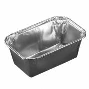 Foliebakke, Plus Pack, 1-Compartments Rektangul&aelig;r 140 ml,100x64x35mm aluminium, aluminium, pakke a 1