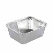 Foliebakke, Plus Pack, 1-Compartments Rektangul&aelig;r 340 ml,118x98x43mm aluminium, aluminium, pakke a 1