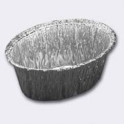 Foliebakke, Plus Pack, 1-Compartments Oval 260 ml,120x87x47mm aluminium, aluminium, pakke a 100 stk
