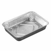 Foliebakke, Plus Pack, 1-Compartments Rektangul&aelig;r 584 ml,186x135x30mm aluminium, aluminium, pakke a