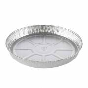 Foliebakke, Plus Pack, Rund 640 ml, &Oslash; 206, h&oslash;jde 22 aluminium, aluminium, pakke a 100 stk 1-Compartm