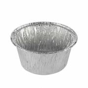 Foliebakke, Plus Pack, Rund 106 ml, &Oslash; 80, h&oslash;jde 35 aluminium, aluminium, pakke a 100 stk 1-Compartme