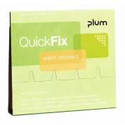 Plaster, Plum, Refille water resistent plastik, pakke med 45 stk