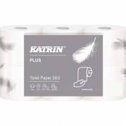Toiletpapir, Katrin, Plus, 2 lag, hvid x 50.00m, kasse a 42 ruller