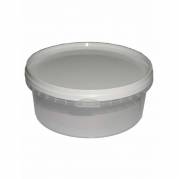 Plastb&oslash;tte, Handy-lock, Rund 390 ml, &Oslash; 122, h&oslash;jde 50 PP, transparent, karton a 560 stk