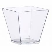 Dessertb&aelig;ger, Kova 220 ml,72x72x72mm PS, transparent, karton a 400 stk