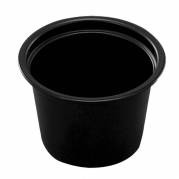 Dressingb&aelig;ger, Rund kapacitet 30, &Oslash; 44, h&oslash;jde 30 PP, sort, Portion Cup 1 oz pakke a 250 stk F&oslash;devare