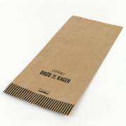 Bagerpose, 90 x 210 x 535 mm, flat film Papir, brun, Printed, pakke a 250 stk palle 40 pakker, palle