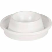 &AElig;ggeb&aelig;ger&nbsp;, udvendig diameter: 80 mm, PS hvid, pakke a 100 stk, F&oslash;devaregodkendt