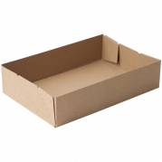 Kassebund, indre dim: 510 x 350 x 120 mm 1-lags,E-flute, 2.000 mm, FEFCO 0451 brun, bundt a 25 stk,