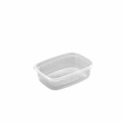 Plastbakke, Mini 65, Rektangul&aelig;r 125 ml,108x82x28mm PP, transparent, karton a 1000 stk