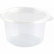 Plastbakke, Duni Fixpack, Rund 300 ml, &Oslash; 112, h&oslash;jde 61 PP, transparent, karton a 700 stk