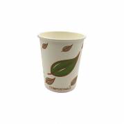 Kaffeb&aelig;ger, Papir + PE, hvid 8 oz Natur Line, karton a 1000 stk palle 24 kartoner, Single wall F&oslash;dev