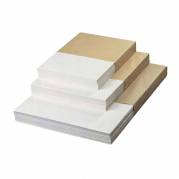 Kraftpapir, 55 g/m2, 450 x 600 mm, hvid Kraftpapir, pakke a 10 kg palle a 60 kartoner, F&oslash;devaregodke