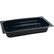 Plastbakke, Duni, 1-rums 1165 ml,162x265x40mm PP, sort, karton a 225 stk