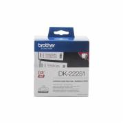 Etiket, Brother, DK22251 62mmx15.00m sort/r&oslash;d