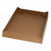 B&oslash;lgepap l&aring;g, indre dim: 396 x 293 x 50 mm, 1-lags,B-flute, 3.000 mm FEFCO 0304, brun, bundt a 20 st