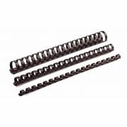 Spiralrygge, Fellowes, 21 ringe, Plast 12 sort, antal ark: 80  pakke a 100 stk