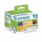 Adresseetiketter, Dymo 36x89mm transparent, rulle a 260 etiketter