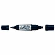 Marker, Pilot, TWIN, Rund/skr&aring;, sort permanent