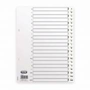 Register, Oxford, A5,148x210mm, A-&Aring; hvid Pakke med 10 s&aelig;t
