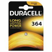 Knapcellebatteri, Duracell 1,5V Silver oxide, 364 pakke a 1 stk