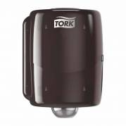 Industripapir dispenser, Tork, W2 Performance, sort/r&oslash;d 328mmx302mm x 447mm
