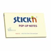 Notes, BNT Stick&acute;n, Pop-up notes, gul 127x76mm