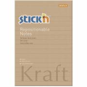 Notes, BNT Stick&acute;n, Kraft Blok, brun 101x150mm