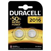 Knapcellebatteri, Duracell, CR2016 pakke a 2 stk