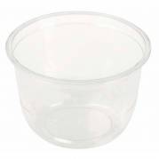 Dessertb&aelig;ger, Rund 260 ml, &Oslash; 96, h&oslash;jde 63 PLA, transparent, pakke a 50 stk