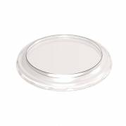 L&aring;g t/plastbakke, F&aelig;rch, K 5123-2, Rund &Oslash; 127, h&oslash;jde 12, v&aelig;gt: 108 PET, transparent, karton a 684 st