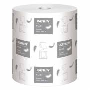 Industriaft&oslash;ring rulle, Katrin Katrin System, M Plus, 2 lag, hvid 210mm x 140.00m, kasse a 6 ruller