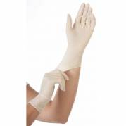 Engangshandsker, L Grip Powder free Latex, hvid, pakke a 100 stk