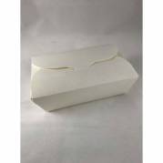 Take away box, Large 1000 ml,165x100 x65mm Pap, hvid, For noodles, pakke a 50 stk