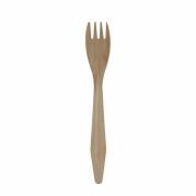 Tr&aelig;bestik, tr&aelig;, tr&aelig;, Wax coated Gaffel 185mm, pakke a 100 stk, Exclussiv F&oslash;devaregodkendt
