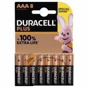Batteri, Duracell PLUS POWER, AAA alkaline pakke a 8 stk