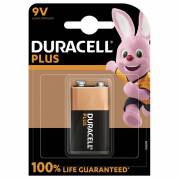 Batteri, Duracell PLUS POWER, 9V alkaline pakke a 1 stk